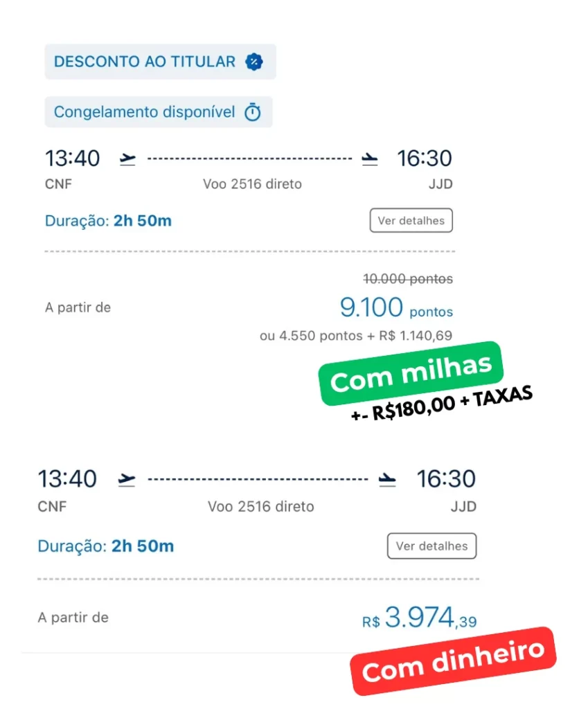 Comparação Real de Passagens